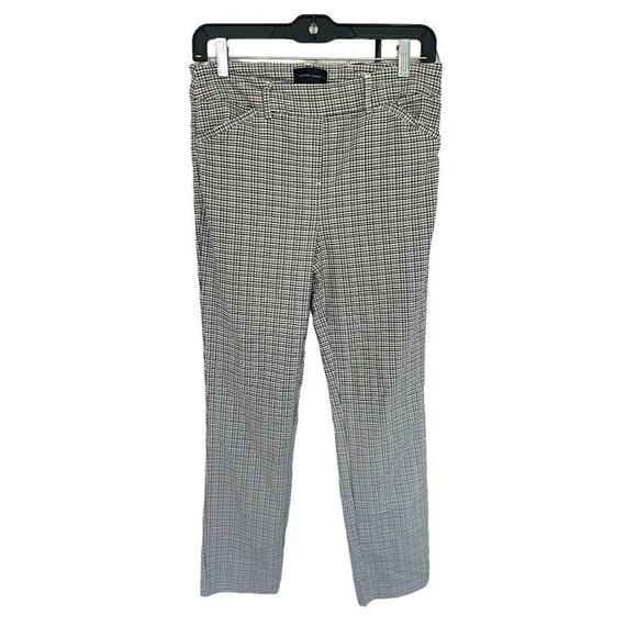 Massimo Fabbro Italy Plaid Pants Pull On Career Casual Ankle Preppy Academia 4 - Picture 1 of 9